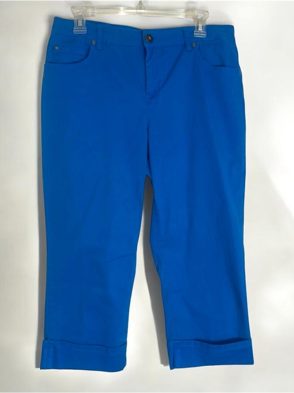Bandolino Vibrant Blue Crop Pants Capri Pants in Mandie Style